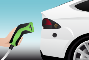 Plug It In - Electric Car graphic Plug It In - Electric Car graphic