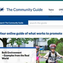 The Community Guide The Community Guide home page screen shot