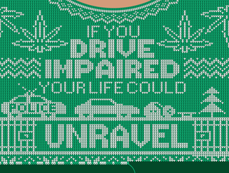 Sweater reads If your drive impaired, your life could unravel Sweater reads If your drive impaired, your life could unravel