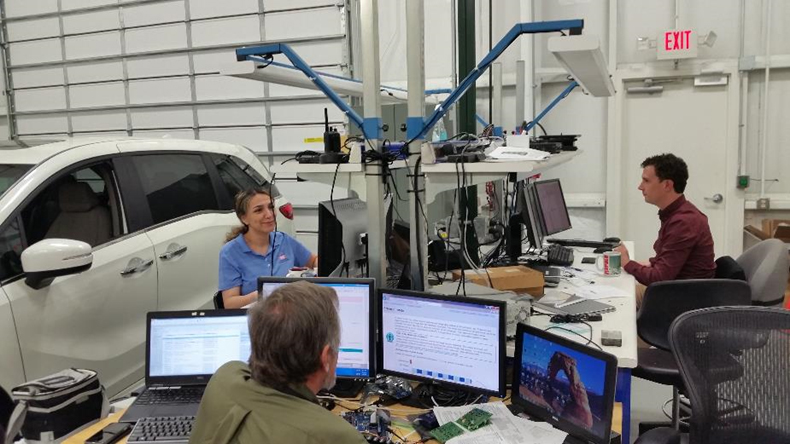 Image of a Vehicle Cybersecurity Lab Image of a Vehicle Cybersecurity Lab