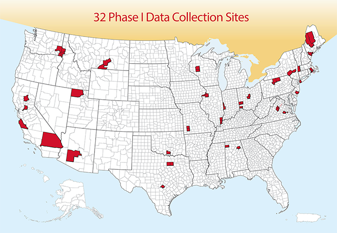 32 Phase | Data Collection Sites