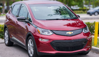 Chevy bolt parked outside