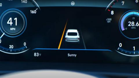 Dashboard, lane indicator
