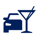 Impaired driving icon
